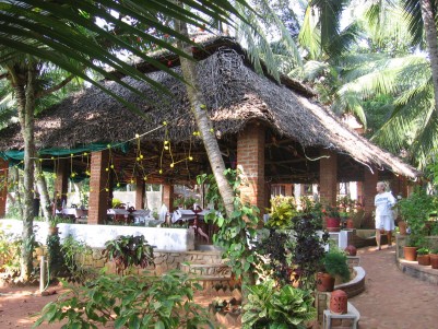Shinshiva open-air dining room at Shinshiva Ayruvedic Resort, Kerala