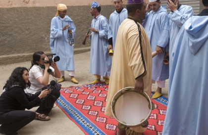 Amanda Koster working in Morocco