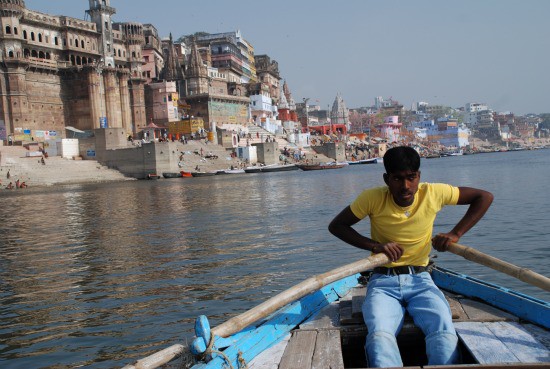 On the Ganges River in Varanasi, India
