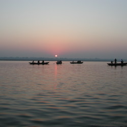 Finding spirituality on trip to India Solemn sunrise on the Ganges River in Varanasi, India, 2009, by Waheed Rabbani