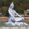 Shiva, god of yoga, in Rishikesh, India