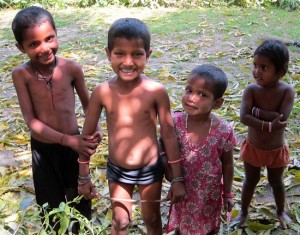 Photograph of children in India