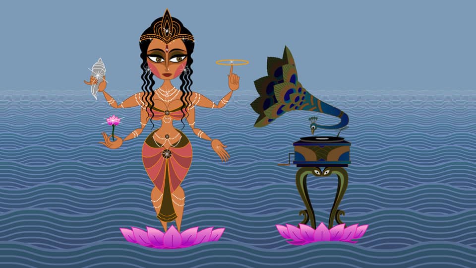LaxmiPhonograph Image courtesy of Nina Paley, Sita Sings the Blues