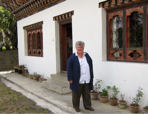 Photograph of Nancy Strickland, Bhutan Canada Foundation, Thimpu, Bhutan