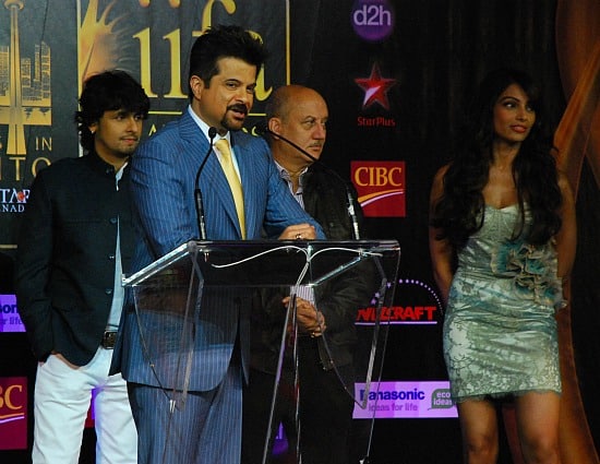 Photograph of Bollywood stars at IIFA Awards in Toronto Anil Kapoor