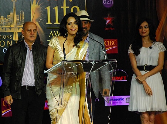 Photograph of Bollywood stars at IIFA Awards in Toronto Mallika Sherawat