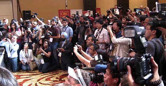 Some of the media at the IIFA press conference