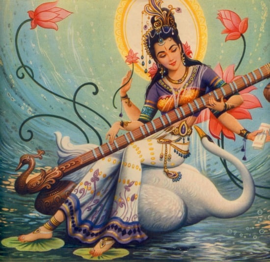 sarasvati 2 Hindu goddess of India Saraswati Sarasvati
