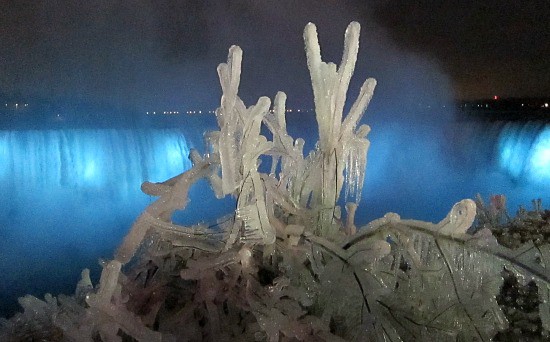 Photograph of Niagara Falls Ontario Canada in winter