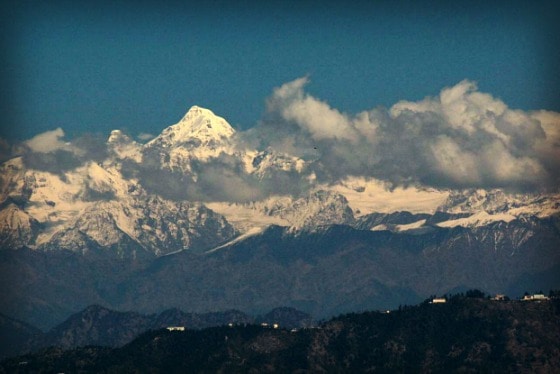 Kanatal Himalaya 2 View of the Himalayan peaks from near Club Mahindra, Kanatal, India