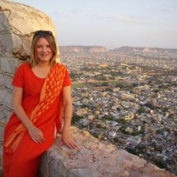 How it feels to win Traveller of the Year in India Mariellen Ward at Tiger Fort, overlooking Jaipur, India. 2006