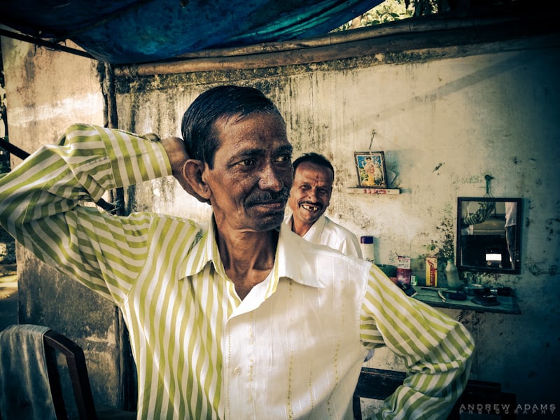 Barbers, Mumbai, India, local tour, photography Andrew Adams.