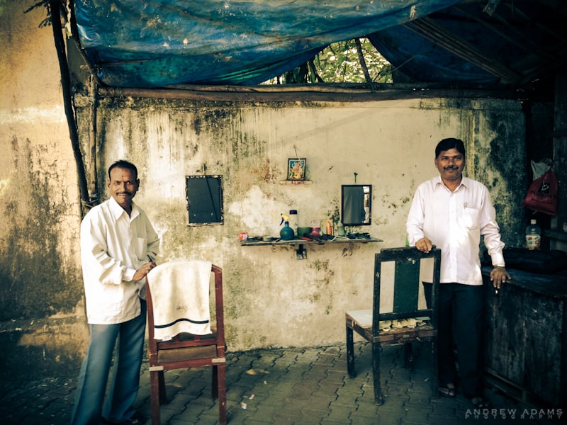 Barbers, Mumbai. Photo courtesy Andrew Adams.
