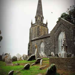 Church cemetery graveyard at Castletownroche Cork Ireland