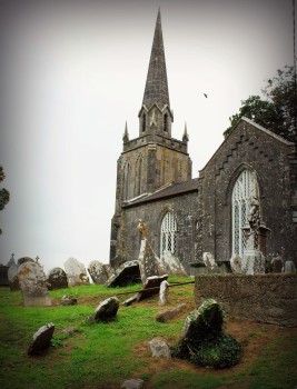 Church cemetery graveyard at Castletownroche Cork Ireland