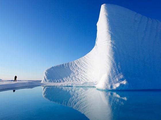 iceberg in Nunavut, Canada in the Canadian Arctic