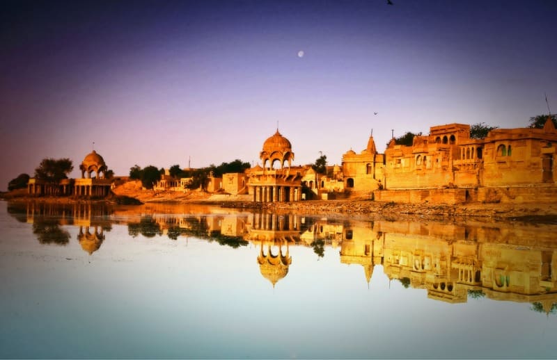 Jaisalmer India desert lake romantic city