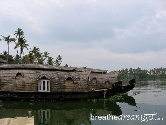 boats, Kerala backwaters, India