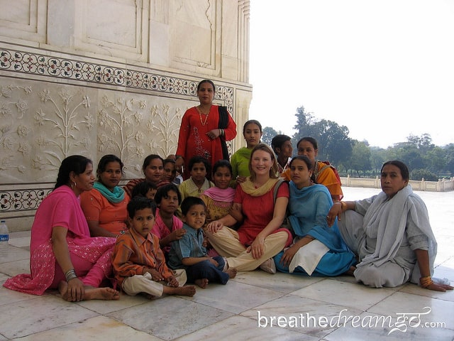 Taj Mahal, India, women