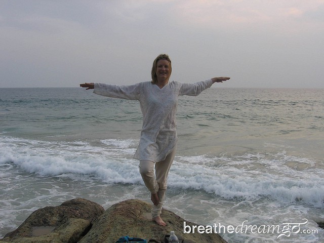 Kerala, India, yoga, ocean, Arabian Sea