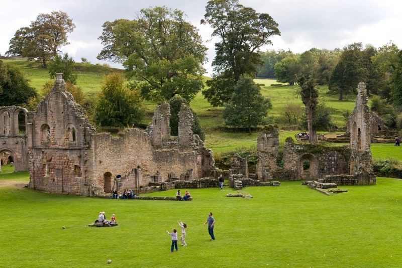 Fountains Abbey and Studley Royal Water Garden, England, United Kingdom