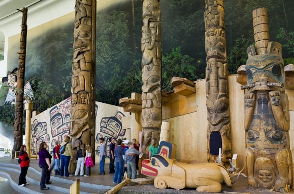 Totem poles, Canadian Museum of History, Ottawa, Quebec, Canada
