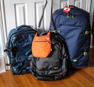 long term travel, packing, getting ready, luggage, Pacsafe, travel tips