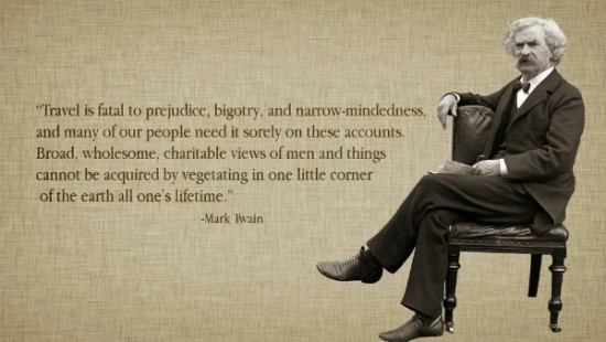 Mark Twain travel quote 