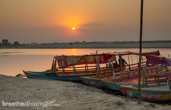 Mirabai, expedition, Kensington Tours, India, Krishna, temple, Vrindavan, poet, female, woman, sunset, river, Yamuna