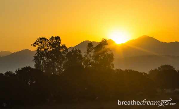 Aurovalley Asham, yoga, ashram, India, travel, sunrise, spirituality, peace, quiet