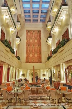 hotel, Imperial, Delhi, India, luxury, spa, five star, quality, art, museum, Akshay Kumar, Bollywood, tea, high tea, food, dining, Atrium