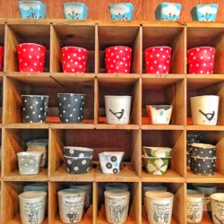 Art and culture in the Haliburton Highlands Pottery wall