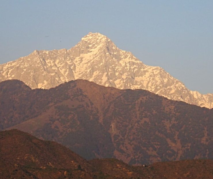 The Himalayas as seen from Dharamsala, India