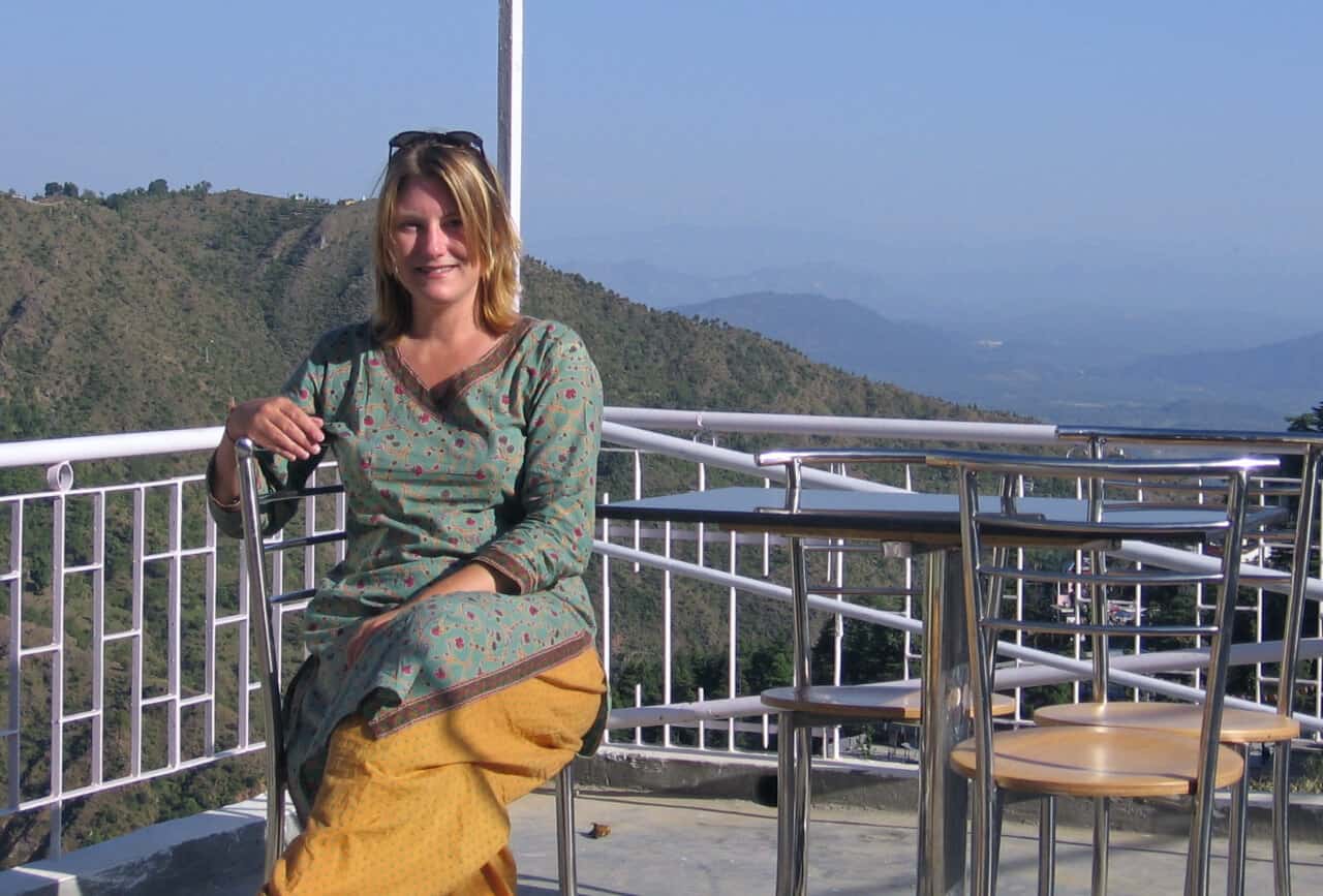 Mariellen Ward volunteering in Dharamsala