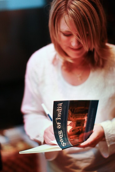 Photograph of me signing Song of India by Yianni Tong