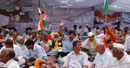 Anna Hazare anti-corruption protest, April 8, 2011 in New Delhi, India