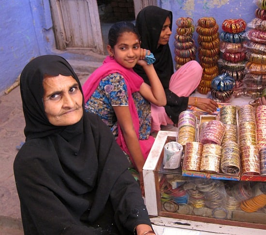 In the old city of Sawai Madhopur, Rajasthan, India