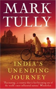 Photograph of book India's Unending Journey by Mark Tully
