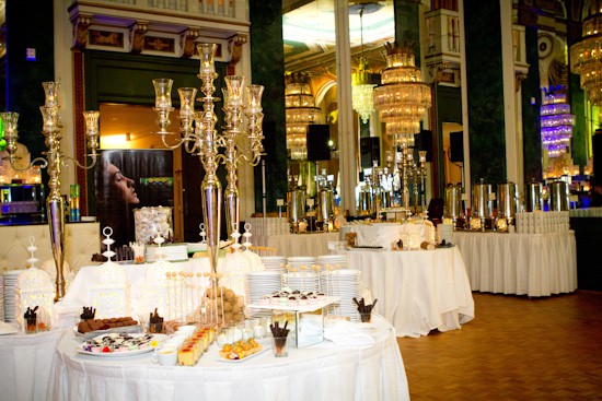 IIFA Awards after party tables, laden with decadent desserts and Indian treats. Photo courtesy Andrew Adams of Katha Images