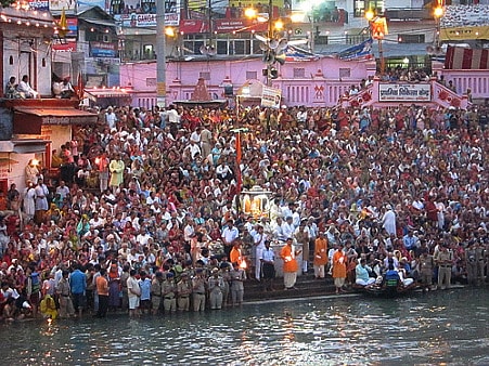 Kumbh Mela 2 Photograph of the evening aarti in Haridwar, India during Kumbh Mela 2011
