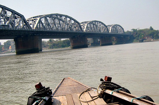 Photograph of Hoogly River and Howrah Bridge