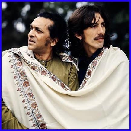 George Harrison and Ravi Shankar 
