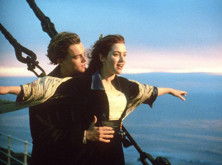 Titanic movie with Leonardo diCaprio and Kate Winslet