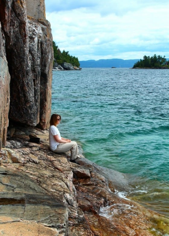 Agawa Rock Native Pictographs, Lake Superior, Algoma, Ontario