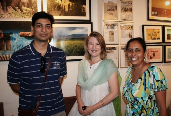 Ajay Jain of Kunzum Travel Cafe, me and Mridula of Travel Tales of India