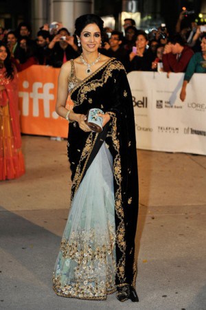 Sridevi at TIFF for English Vinglish. Photo credit: TIFF