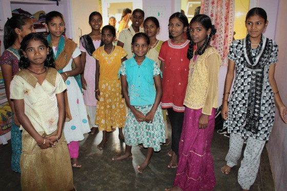 Girl children at TDH CORE in Tiruvannamalai, Tamil Nadu, India