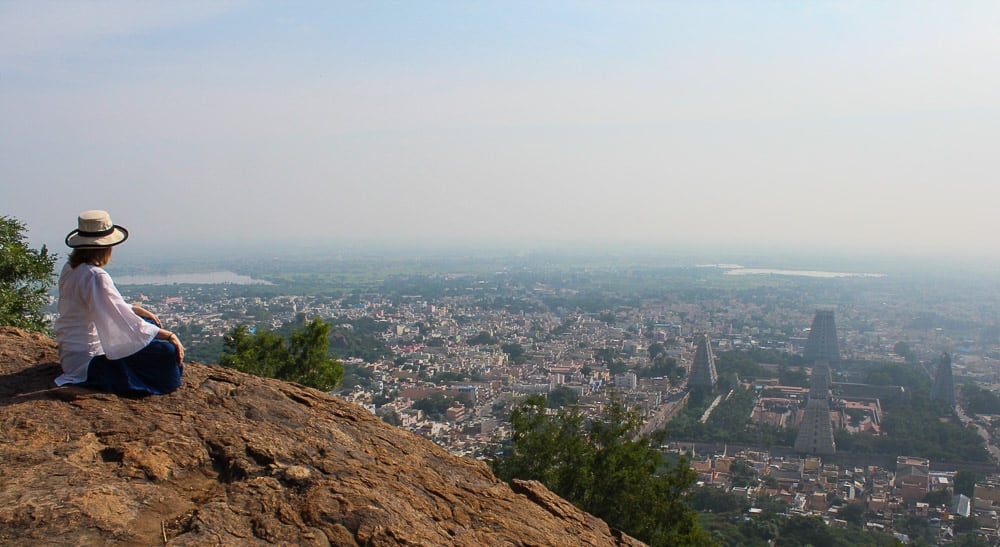 Mariellen Ward in Tiruvannamalai 