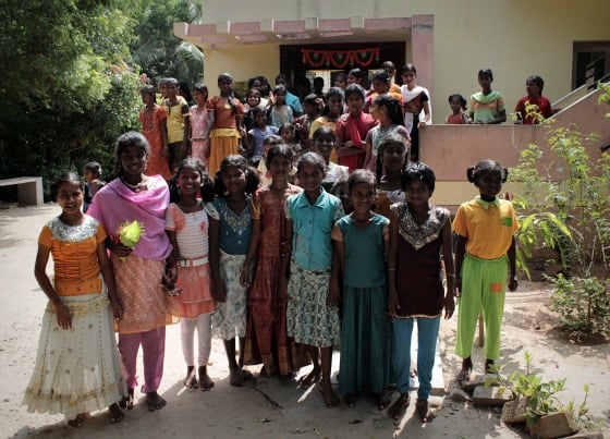 The girls who live in the girls' homes of TDH CORE in Tiruvannamalai, Tamil Nadu, India