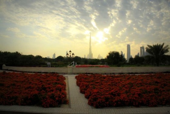 The Burj Khalifa in Dubai: world's tallest building.